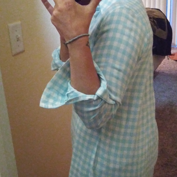 Cosmis blue Plaid Shirt - Picture 2 of 2